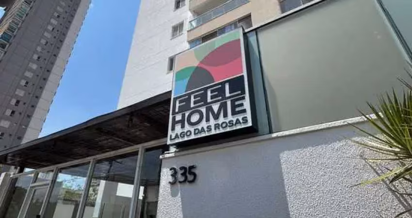 Apartamento no residencial feel home-lago das rosas - setor oeste