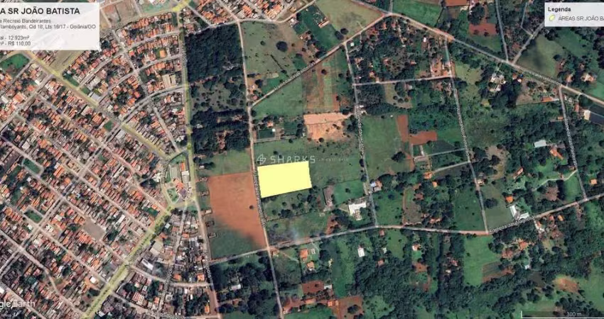 Terreno à venda na Alameda dos Flamboyants, Quadra 18, Lts 16/17, Sítios de Recreio dos Bandeirantes, Goiânia