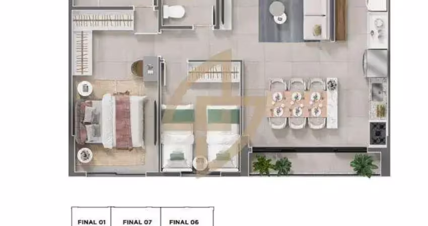 Apartamento com 2 quartos à venda na Rua 12-A, Vila São João, Goiânia