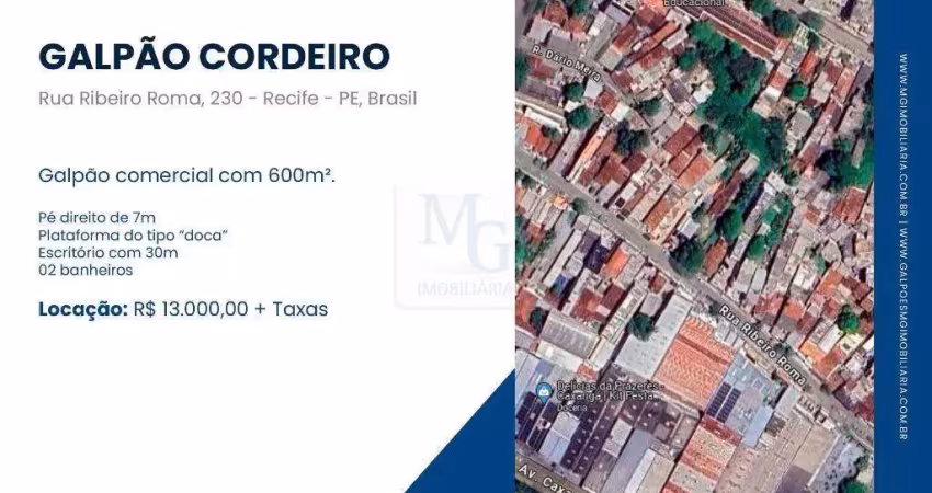 Barracão / Galpão / Depósito para alugar na Travessa Melqui Ribeiro Roma, Pina, Recife