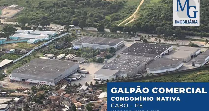 Galpão cond. nativa 1.140 m² - indústria para alugar no bairro santo agostinho em cabo de santo agostinho/pe