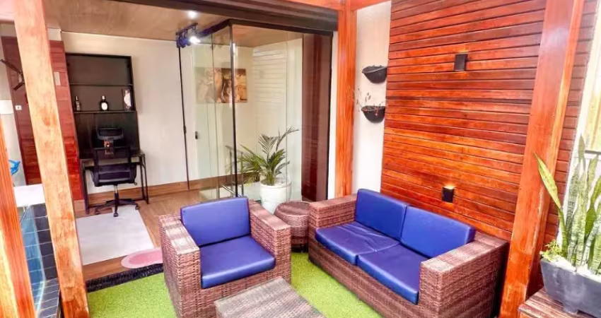 Laise mostra cobertura disponível para aluguel  vista mar