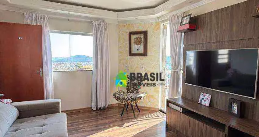 Apartamento com 2 dormitórios à venda, 52 m² por r$ 265.000 - jardim bandeirantes - poços de caldas/mg