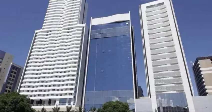 Vendo apartamento 2 suítes nascente andar alto condomínio mondial caminho das árvores totalm mobiliado - r$ 650.000,00 - infraestutura completa prédio