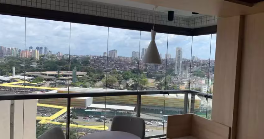 Venda/aluguel stúdio 22m2 (novo) andar alto  vaga rotat. finamente decorado cam. das árvores  ven. r$ 380.000,00 / alu. r$ 2.937,00 com txs