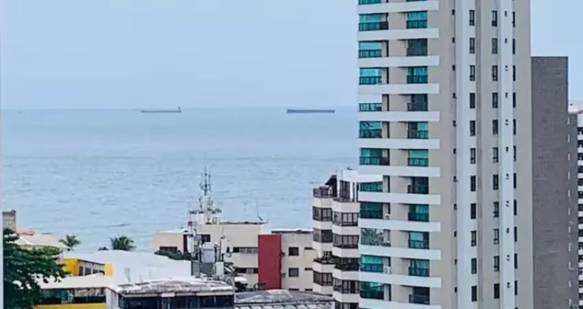 Apto mobiliado 2/4 90m2 a venda/aluguel no morro do gato vista mar nascente 1 suíte 1vaga alto  reformado vend r$ 520.000,00/alug r$ 4.255,00 c/taxas