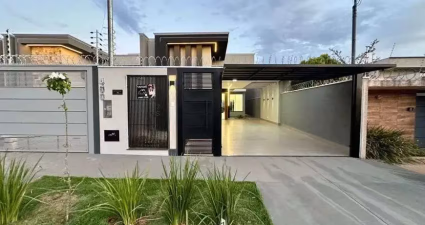 Casa nova, térrea, lindíssima no bairro rita vieira 1 -3 suítes- piscina com led- área gourmet ampla