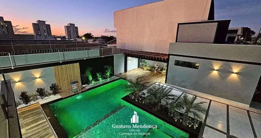 Sobrado de cinema no rita vieira 1- todo planejado- piscina aquecida com hidro medindo 33m²