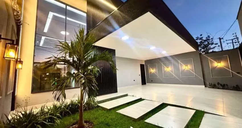 Belíssima casa térrea de alto padrão no jardim das nações - 3 suítes e piscina aquecida!