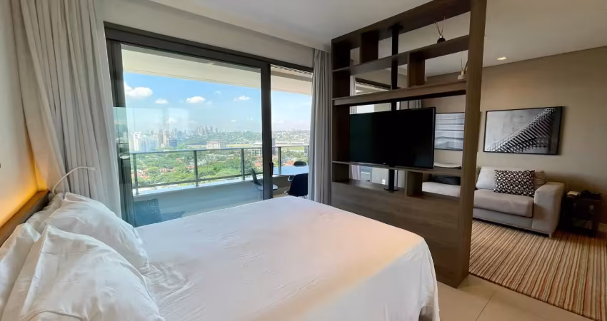 Apartamento mobiliado com vista para o jóquei e lazer completo ao lado da faria lima!