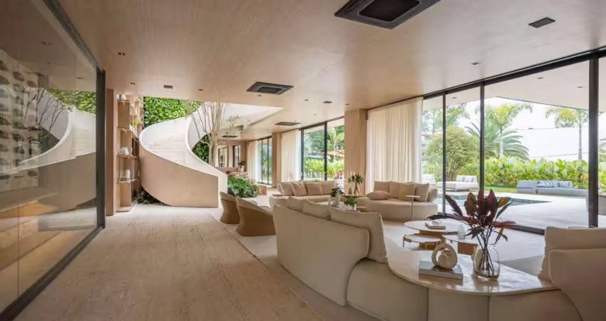 Casa de alto padrão com piscina, spa e rooftop em condomínio de luxo em alphaville