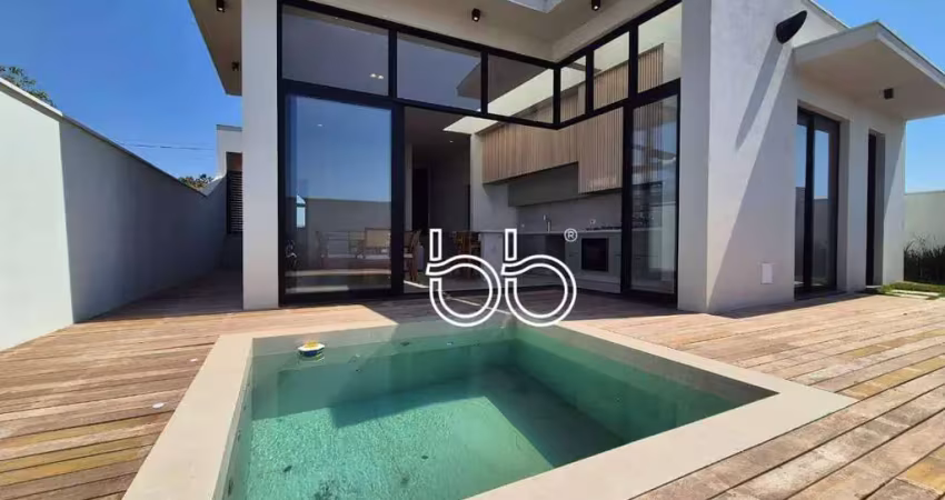 Casa com 3 dormitórios à venda, 158 m² por r$ 1.400.000,00 - condomínio reserva central parque - salto/sp