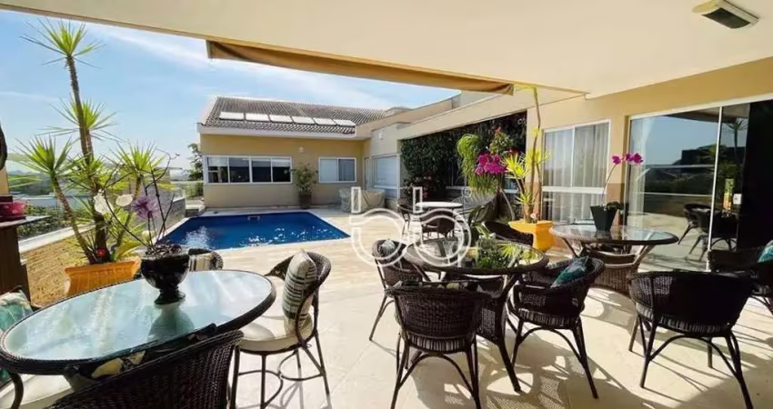 Casa com 5 dormitórios à venda, 550 m² por r$ 3.000.000,00 - condomínio terras de mont serrat - salto/sp