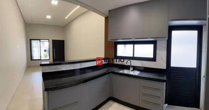 Linda casa térrea 170m² terreno, edícula com churrasqueira, bairro jardim regente, indaiatuba - sp