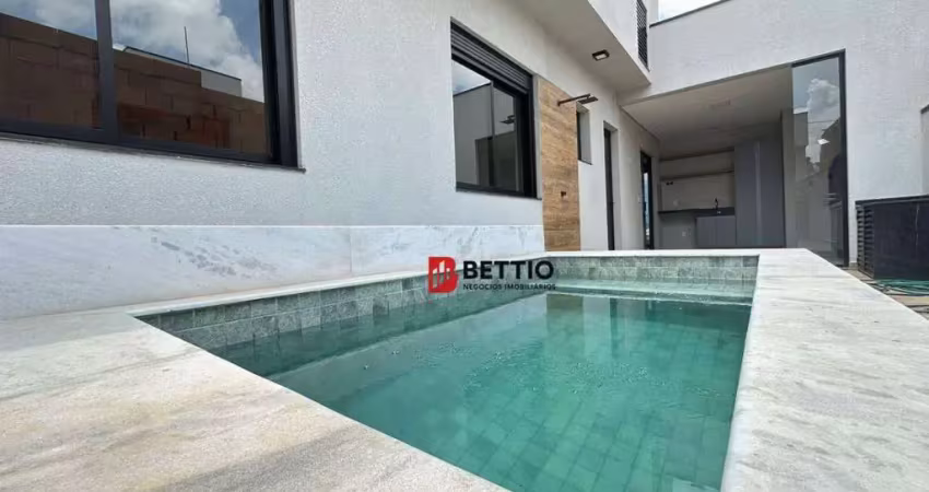 Casa assobradada com 3 quartos sendo 1 suíte, piscina e aquecimento solar no condomínio gran reserve, indaiatuba sp