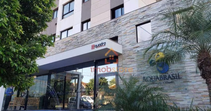 Apartamento no Aqua Brasil Residencial e Resort, com 2 dormitórios para locação, 54 m² por R$ 1.850,00/mês - Vila Brasil - Londrina/PR