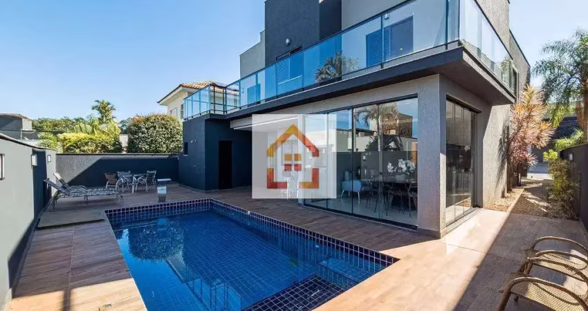 Casa à venda em londrina, vivendas do arvoredo, com 5 suítes, com 320 m², cond. alphaville ii