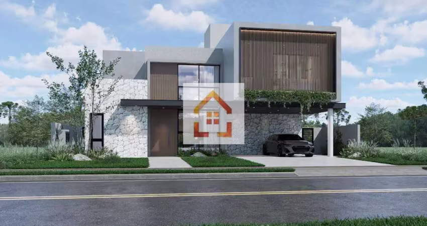 Casa à venda em londrina, sun lake residence, com 4 suítes, com 330 m², cond. sun lake