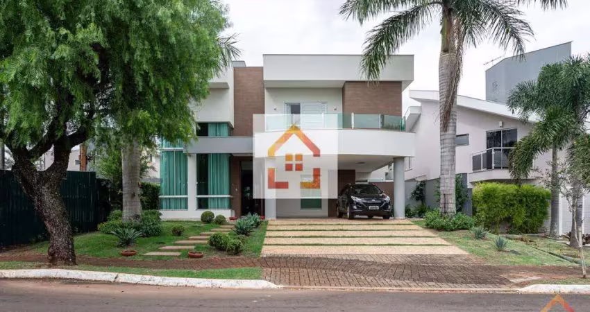 Casa à venda em londrina, royal park residence & resort, com 4 suítes, com 320 m², cond royal park