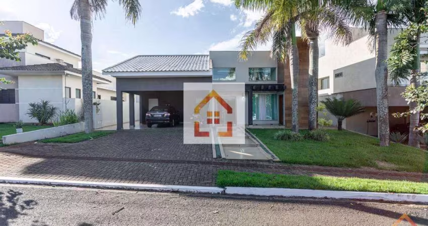 Casa à venda em londrina, sun lake residence, com 3 suítes, com 265 m², cond. sun lake