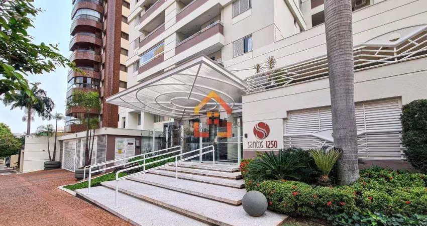 Apartamento para locação do ed. santos 1250, com 3 dormitórios, 85m² por r$2.600/mês -centro - londrina,  pr