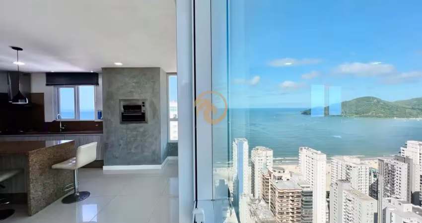 Alto padrão | locação anual | ap 4 dom  com vista mar espetacular | balneário camboriú