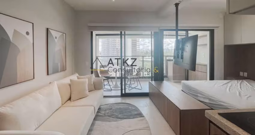 Apartamento mobiliado com vista incrível próximo ao parque ibirapuera  para locação
