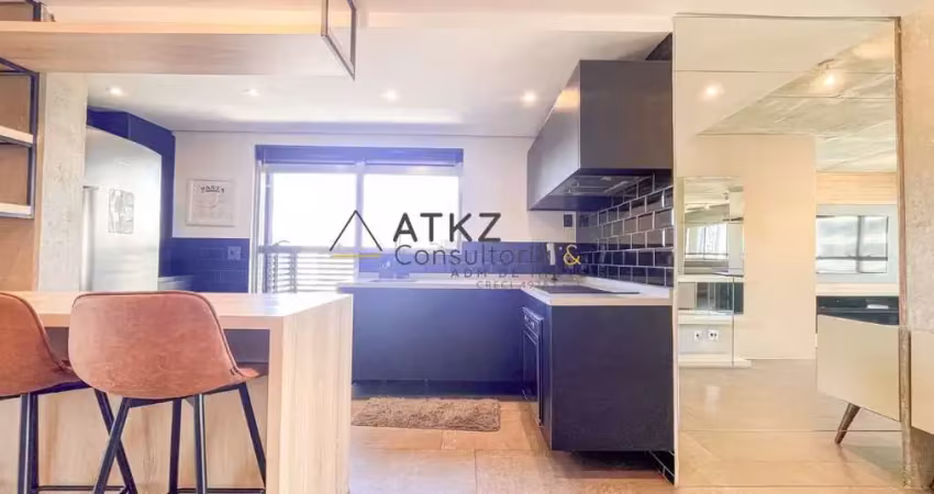 Venda e locação – apartamento mobiliado na berrini, 1 suíte e 90m²  maxhauss