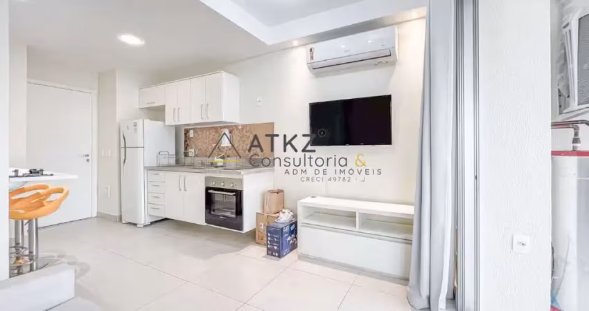Studio reformado para alugar no brooklin – 35m², andar alto e completo!