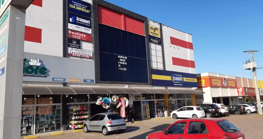 Sala comercial em araquari bairro itinga no centro comercial miquelute