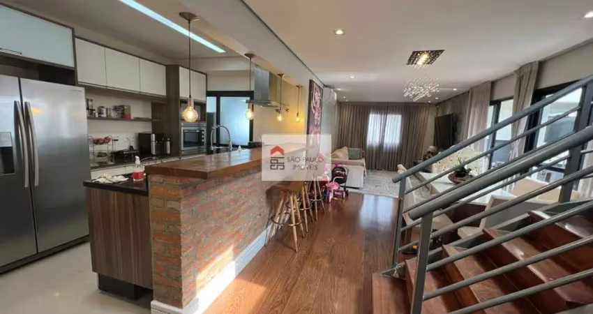 Cobertura duplex maravilhosa no coração da chácara santo antônio, a 3 quadras do shopping morumbi