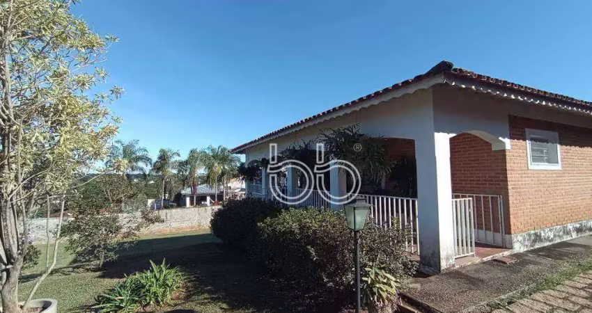 Chácara com 2 dormitórios à venda, 2500 m² por r$ 1.600.000,00 - condomínio colinas do mosteiro de itaici - indaiatuba/sp