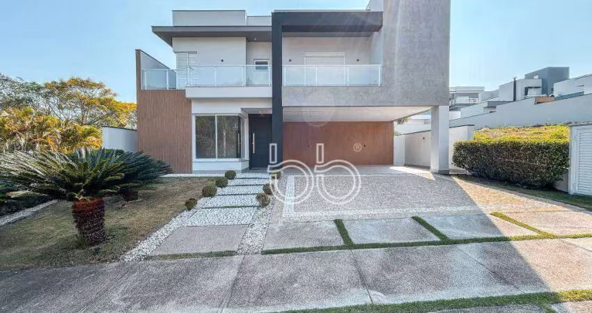 Casa com 4 dormitórios à venda, 376 m² por r$ 4.800.000,00 - condomínio santa clara - indaiatuba/sp