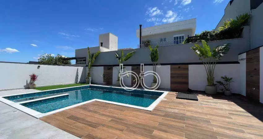Casa com 3 dormitórios à venda, 328 m² por r$ 3.450.000,00 - condomínio helvetia park ii - indaiatuba/sp