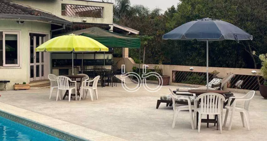 Chácara com 6 dormitórios à venda, 5000 m² por r$ 4.700.000,00 - condomínio colinas do mosteiro de itaici - indaiatuba/sp