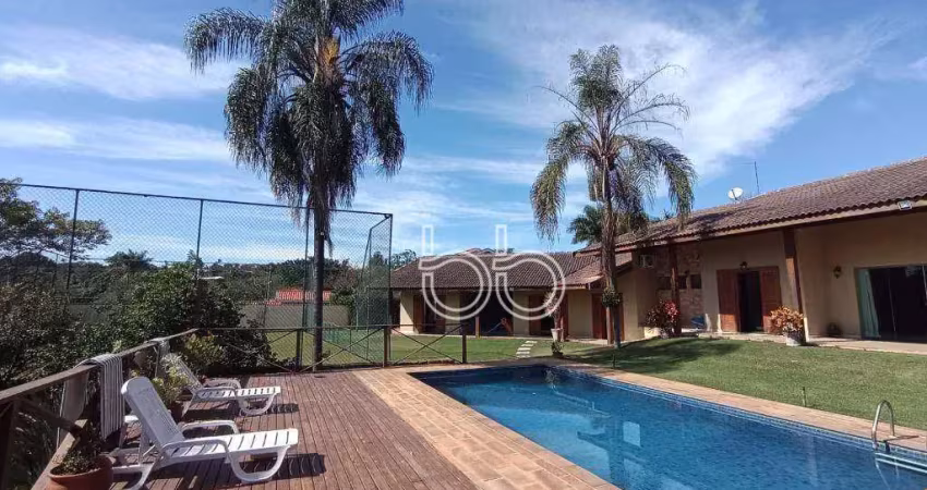 Chácara com 6 dormitórios à venda, 2000 m² por r$ 3.395.000,00 - condomínio terras de itaici - indaiatuba/sp