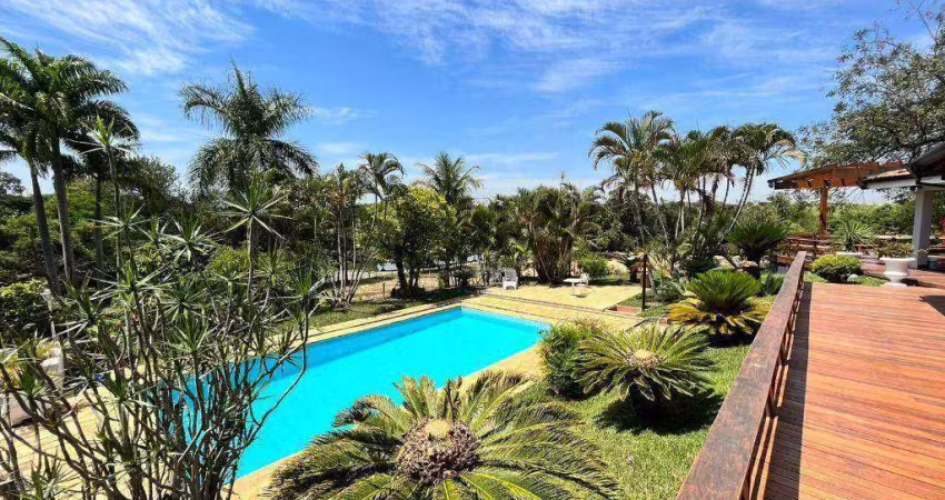 Chácara com 3 dormitórios à venda, 5000 m² por r$ 3.500.000,00 - condominio lagos de shanadu - indaiatuba/sp