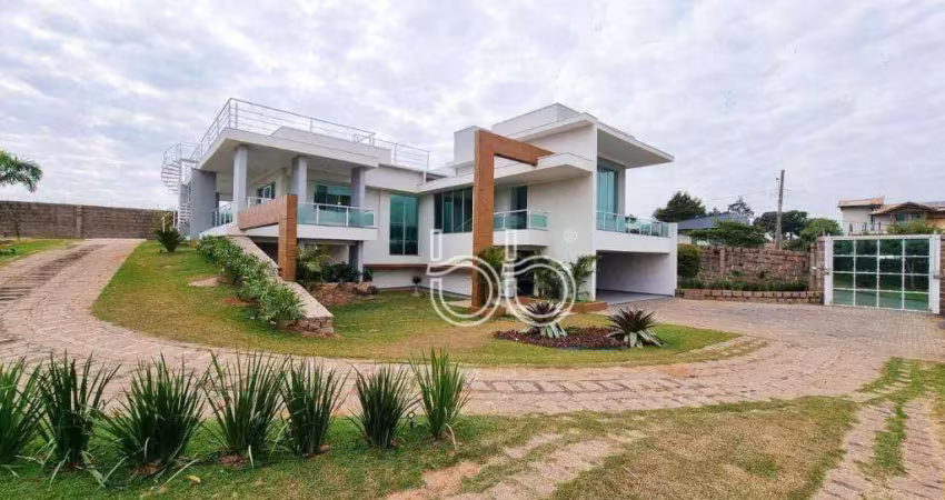 Chácara com 4 dormitórios à venda, 5000 m² por r$ 3.400.000,00 - condomínio terras de itaici - indaiatuba/sp