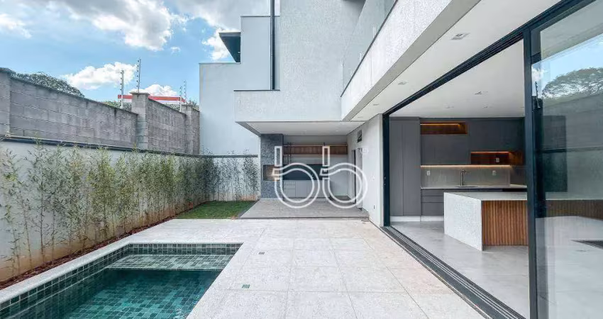 Casa com 4 dormitórios à venda, 300 m² por r$ 2.490.000,00 - condomínio residencial milano - indaiatuba/sp