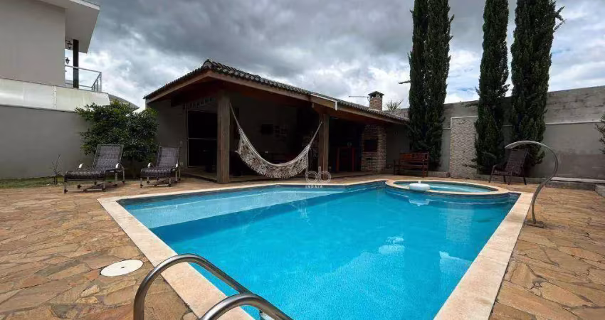 Casa com 4 dormitórios à venda, 271 m² por r$ 1.900.000,00 - condomínio alto de itaici - indaiatuba/sp