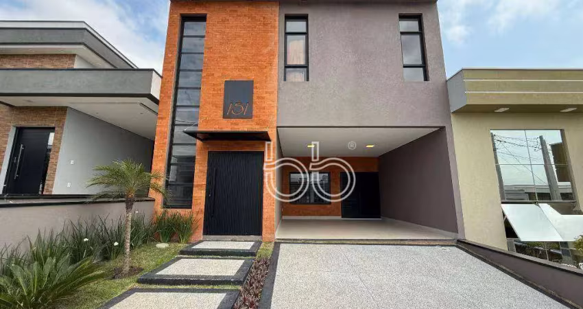Casa com 3 dormitórios à venda, 220 m² por r$ 1.580.000 - condomínio gran reserve - indaiatuba/sp