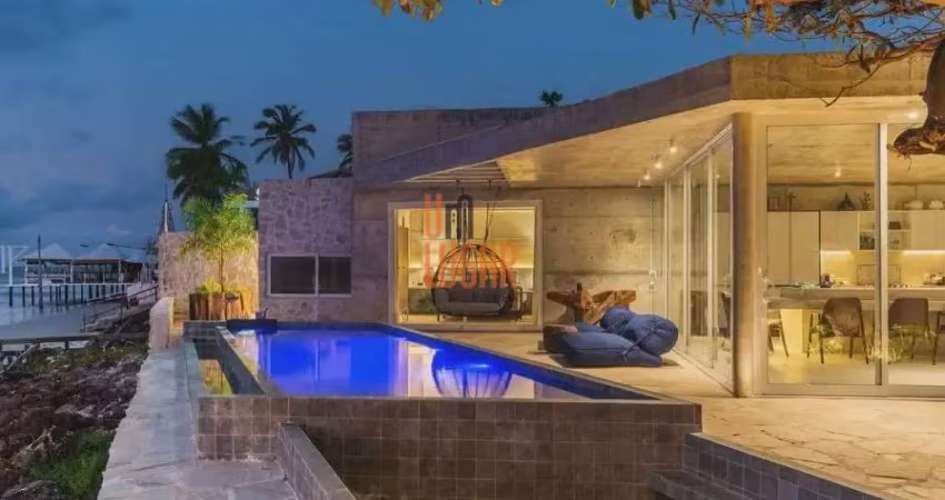 Aluguel cop30: linda casa com 4 suites de frente para a praia em salinopolis, farol velho