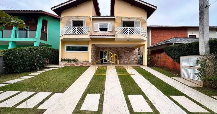 Sobrado com 5 dormitórios, 159 m² - venda por r$ 1.900.000,00 ou aluguel por r$ 8.500,00/mês - bougainvillee i - peruíbe/sp