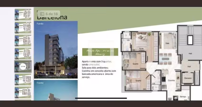 Apartamento para venda - aeroporto, 3 quartos,  74 m² - belo horizonte