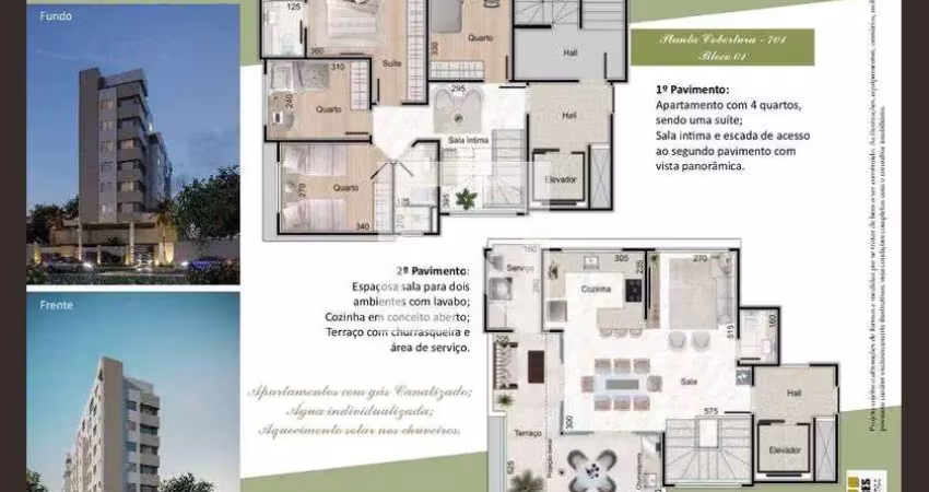 Cobertura para venda - aeroporto, 3 quartos,  148 m² - belo horizonte