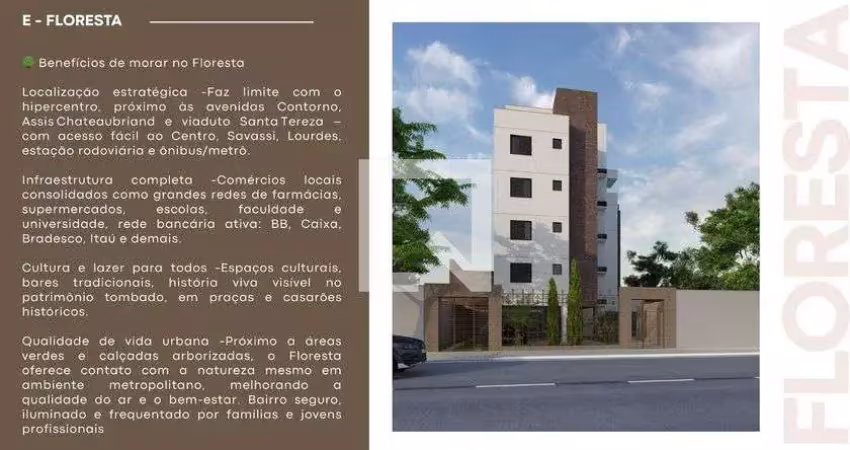 Apartamento para venda - floresta, 1 quarto,  36 m² - belo horizonte