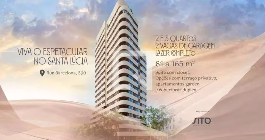 Apartamento para venda - santa lúcia, 3 quartos,  80 m² - belo horizonte