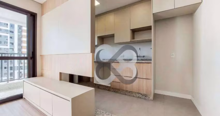 Apartamento com 1 dormitório para alugar, 45 m² por r$ 2.500/mês - gleba palhano - londrina/pr