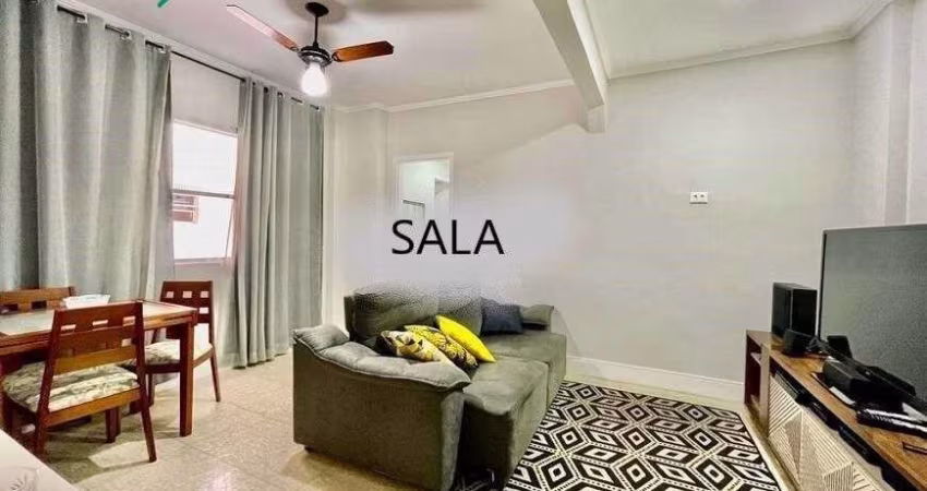Condomínio Edifício Antilhas - Apartamento com 2 quartos à venda na quadra da praia, Ponta da Praia, em Santos