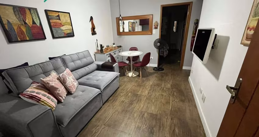 Edifício Bruxelas - Apartamento Locação Mobiliado 1 quarto - Gonzaga - Santos - SP